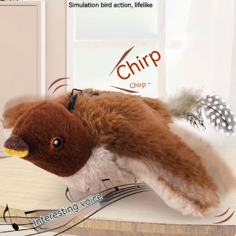 Flying Bird Cat Toy, Flappy Bird Cat Toy Flappy Chase Interactive Cat Toy,flappychase Flapping Flying Bird Cat Toy With Melody for Indoor - Image 3